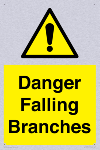Danger Falling Branches